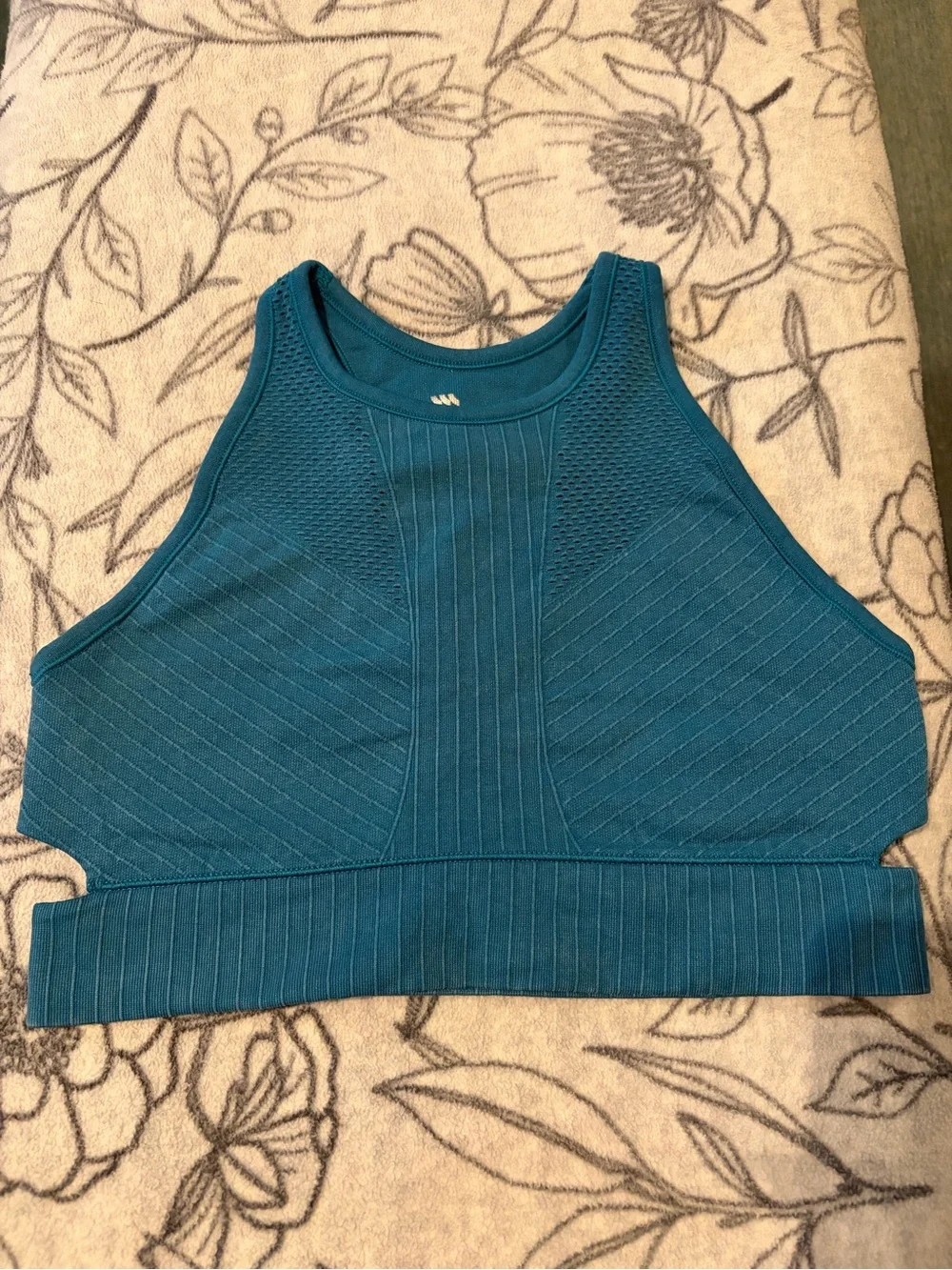 all in motion Teal High-Neck Seamless Sports Bra
